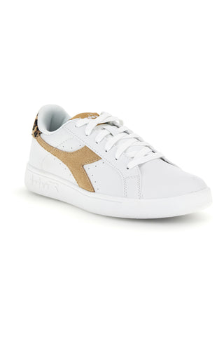 Weiße Sneaker mit Animal-Print-Einsatz: Diadora Wing Animalier WN