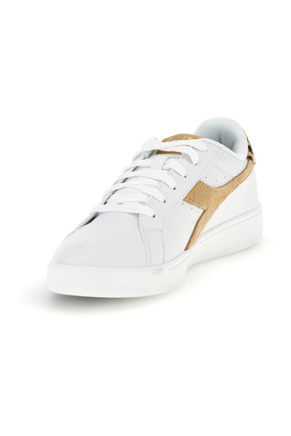 Weiße Sneaker mit Animal-Print-Einsatz: Diadora Wing Animalier WN