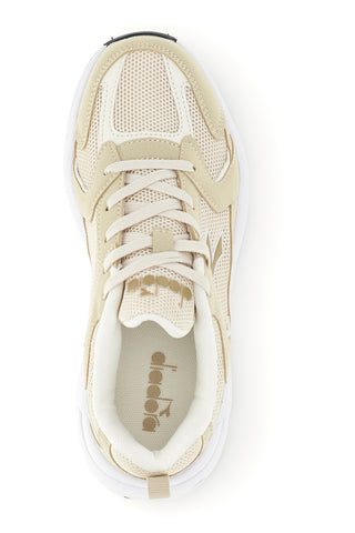 Scarpe sportive beige con inserti in mesh Diadora Alley GS