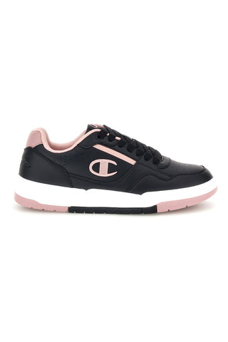 Sneakers nere con dettagli rosa e logo laterale Champion RD18 Heritage Perf Low