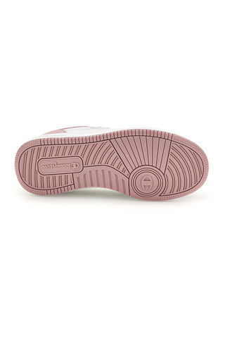 Weiße Sneaker mit Details in Altrosa Champion RD18 Low S
