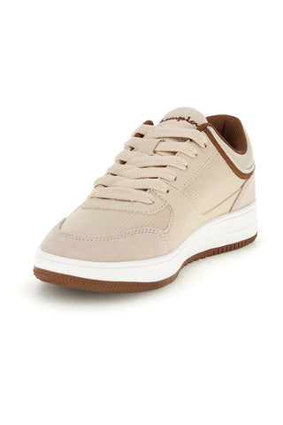 Beigefarbene Sneaker mit braunen Details Champion RD18 Low S
