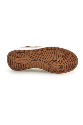 Beigefarbene Sneaker mit braunen Details Champion RD18 Low S