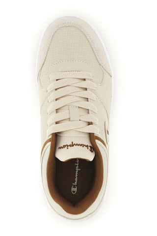 Beigefarbene Sneaker mit braunen Details Champion RD18 Low S