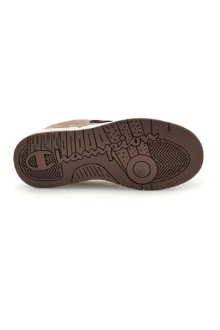 Beigefarbene Sneaker mit Python-Print-Einsätzen Champion RD18 Heritage Snakesnik