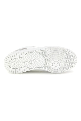 Weiße Sneaker mit grauen Einsätzen und Zebra-Muster Champion RS25 Exotic