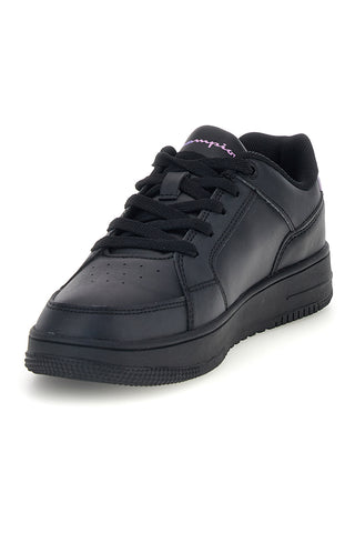 Schwarze Sneaker mit durchbrochenem Logo und mehrfarbiger Ferse Champion RD18 LENTICULAR G GS