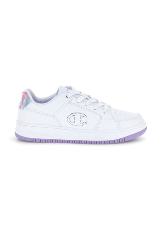 Weiße Sneaker mit changierendem Detail Champion RD18 Lenticular G Gs