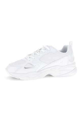 Sneakers Bianche con Logo in Tono Champion Countless Pu G GS