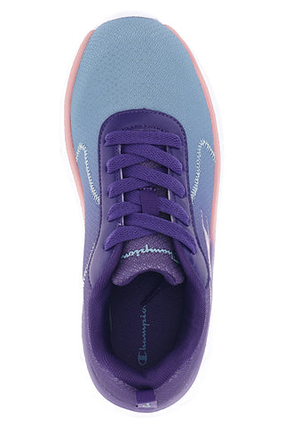Sneakers azzurre e viola con suola ammortizzata Champion HRO J B GS Low Cut Shoe