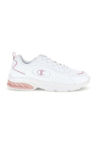 Weiße Sneaker mit rosa Details Champion Eagle Run U Gs