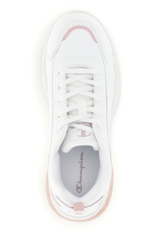 Sneakers bianche con dettagli rosa Champion Eagle Run U Gs