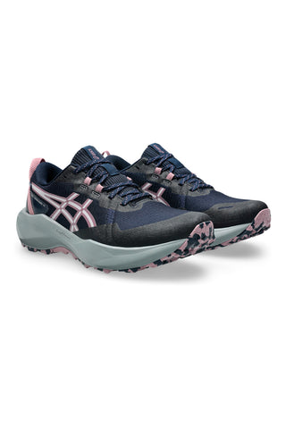 Scarpe da trail running blu con logo rosa Asics Gel-Venture 11