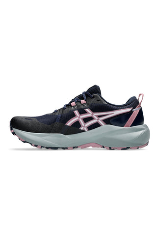 Scarpe da trail running blu con logo rosa Asics Gel-Venture 11