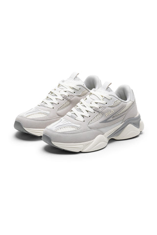 Graue und weiße Sneaker mit klobiger Sohle von Fila Recade S