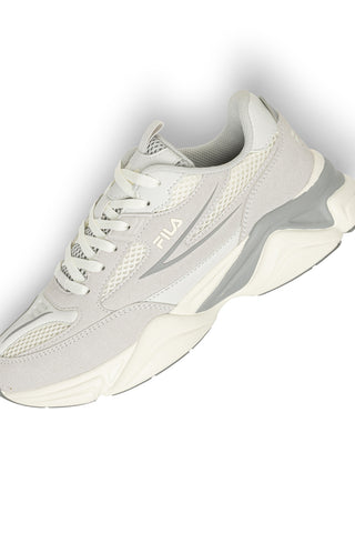 Graue und weiße Sneaker mit klobiger Sohle von Fila Recade S
