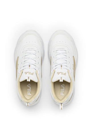 Sneakers bianche con dettagli oro e suola chunky Fila Skye ZP