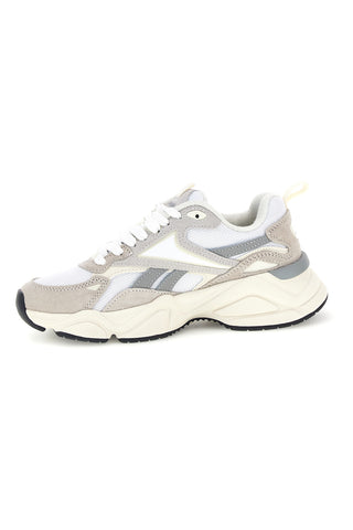 Sneakers bianche e grigie con suola chunky Reebok CHARGE RUN