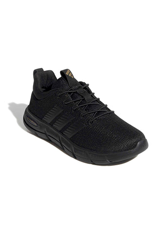 Scarpe da camminata nere in mesh con Cloudfoam Arch Rise e pianta larga Adidas Cloudfoam Flex Elastic Lace