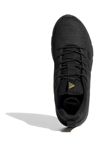 Scarpe da camminata nere in mesh con Cloudfoam Arch Rise e pianta larga Adidas Cloudfoam Flex Elastic Lace