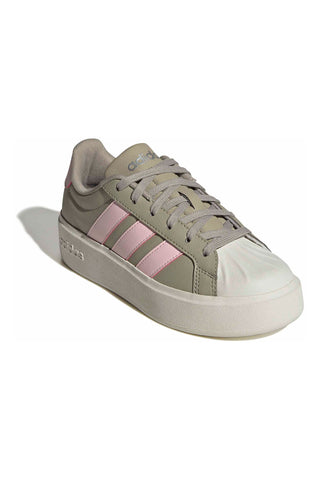 Sneakers Grigioverde e rosa Adidas Streettalk Bold J