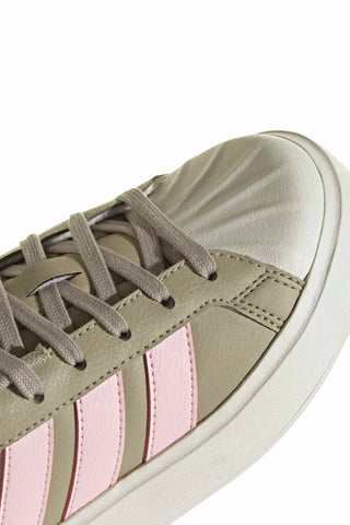 Sneakers Grigioverde e rosa Adidas Streettalk Bold J