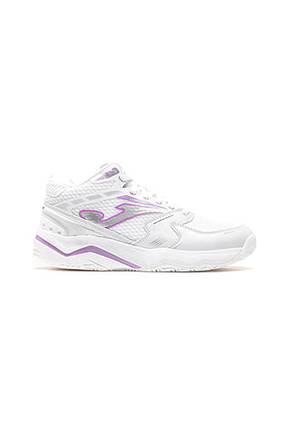 Weiße Volleyballschuhe mit lila Details von Joma VDYNMLW2602