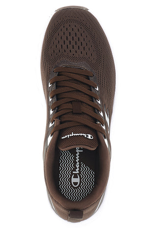 Braune Sneaker mit perforiertem Obermaterial und gepolsterter Sohle Champion Alpha SuperMax