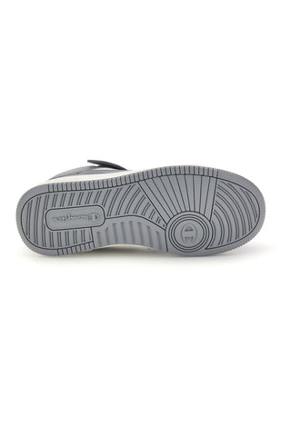 Graue und weiße High-Top-Sneaker mit Klettverschluss Champion RD18 Mid G GS