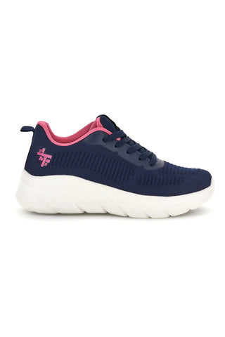 Sneakers blu con dettagli rosa 2t2l BK26WTZ11