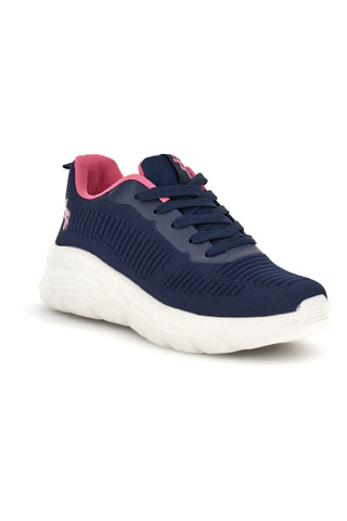Sneakers blu con dettagli rosa 2t2l BK26WTZ11