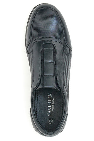 Max Dillan 461 Schnürschuhe aus schwarzem Echtleder