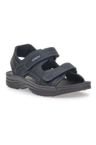 Sandali Neri Con Strappi in Velcro Inblu 28 RY