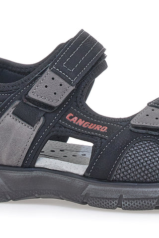 Canguro 1015 Schwarze Sportsandalen