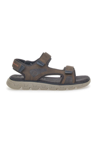 Braune Sandalen mit Klettverschluss Bugatti 321AFG81