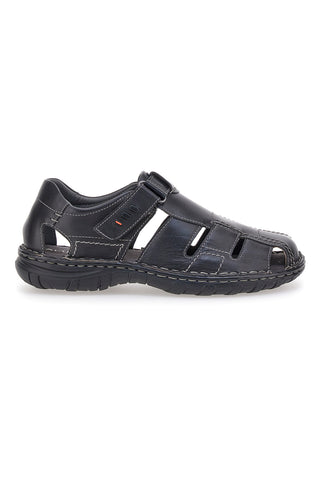 Schwarze Fischersandalen mit Träne Altemberg 2401