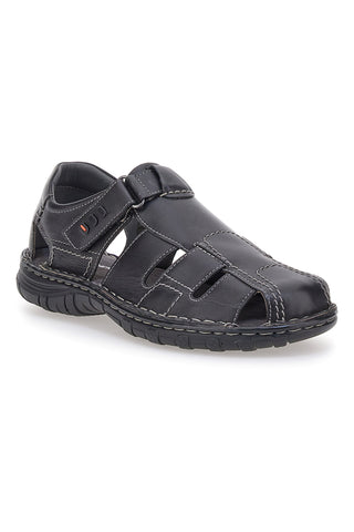 Schwarze Fischersandalen mit Träne Altemberg 2401