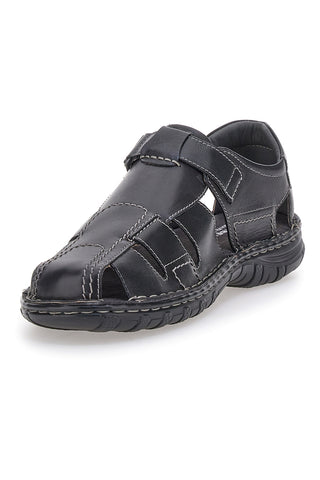 Schwarze Fischersandalen mit Träne Altemberg 2401