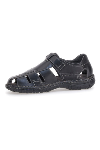 Schwarze Fischersandalen mit Träne Altemberg 2401