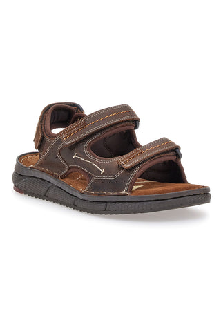 Braune Sandalen mit Klettverschluss Altemberg 2406