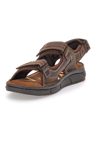 Braune Sandalen mit Klettverschluss Altemberg 2406