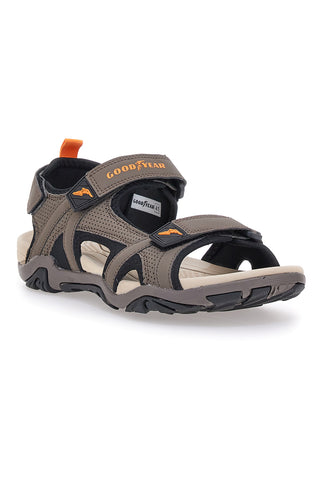 Braune Sandalen mit Klettverschluss Rips Goodyeas 31048