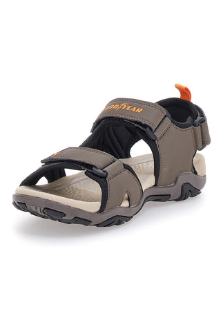 Braune Sandalen mit Klettverschluss Rips Goodyeas 31048