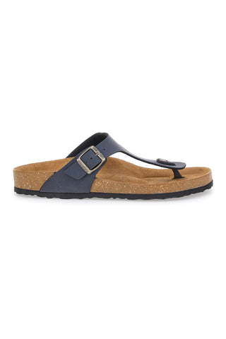 Blaue Flip-Flops mit Echtleder-Innensohle Inblu 11 Nu