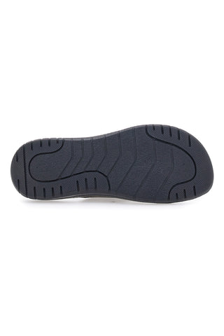 Ciabatte Grigie Infradito Con Sottopiede In Vera Pelle Inblu 14 ID