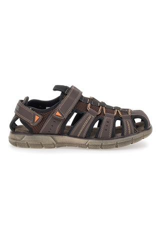 Sandali Fisherman Marroni Con Strappo Canguro 1013
