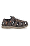Sandali Fisherman Marroni Con Strappo Canguro 1013