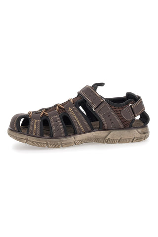 Sandali Fisherman Marroni Con Strappo Canguro 1013