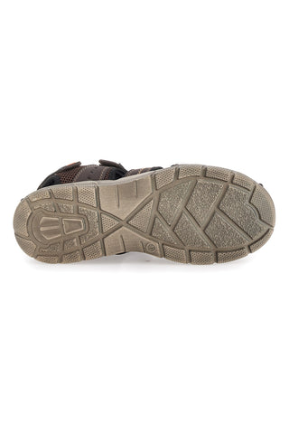 Sandali Fisherman Marroni Con Strappo Canguro 1013