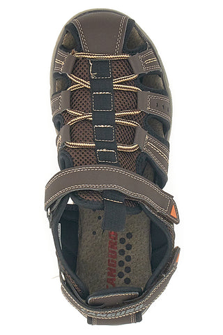 Sandali Fisherman Marroni Con Strappo Canguro 1013